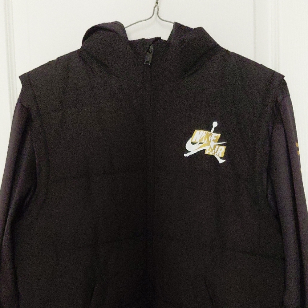 Youth - Nike Black Puffer Vest/Jacket with Hood